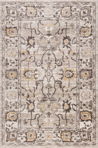 Isolated view of Beige Rectangle Maia Medallion Rug, showcasing its design
