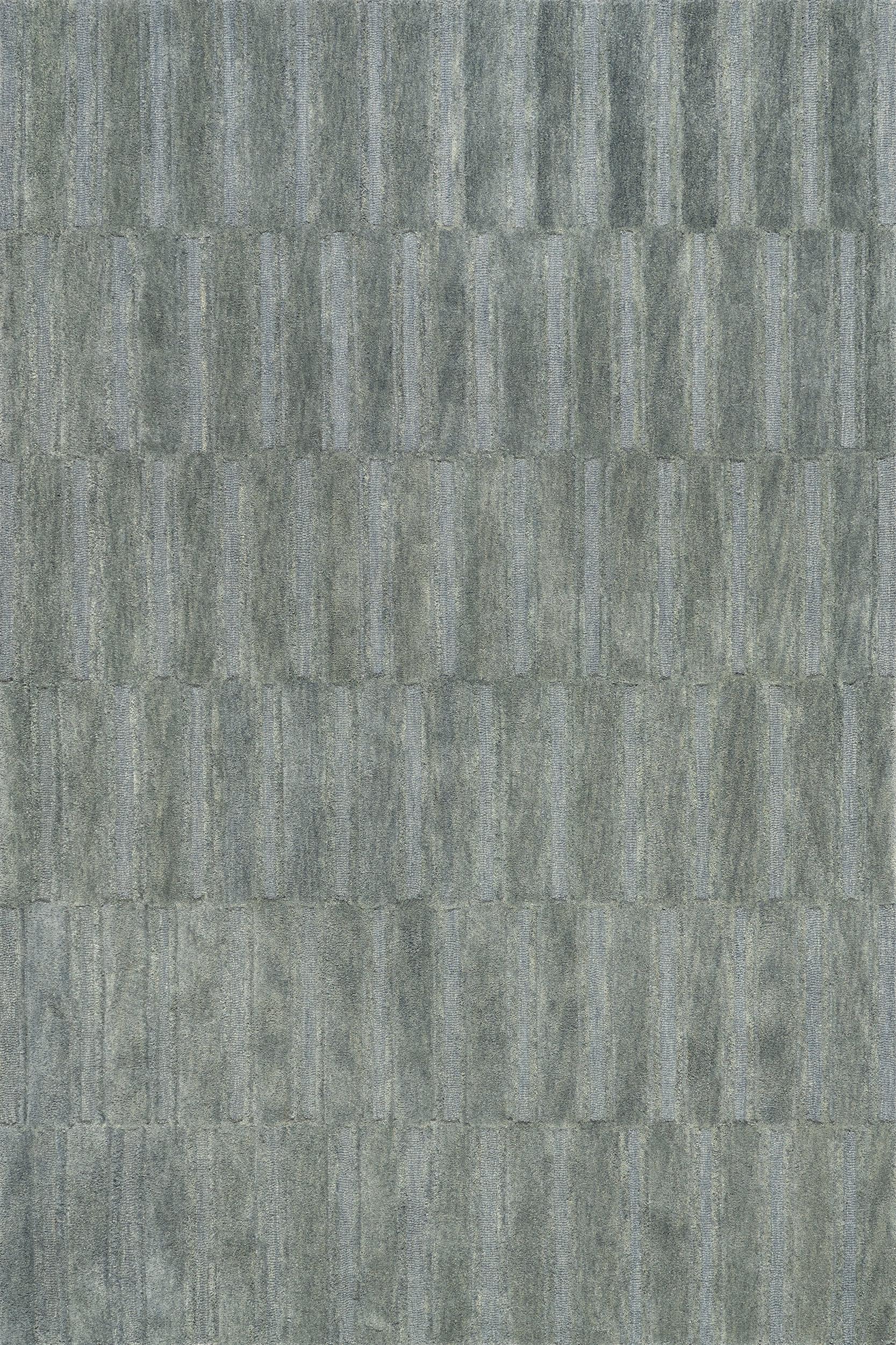 Starke Broken Stripe Wool Rug | Olive