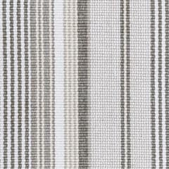Gradation Ticking Handwoven Cotton Rug Swatch | Grey