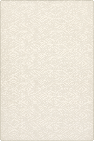 Isolated view of Sandstone Rectangle Bunting Distressed Custom Rug, showcasing its design