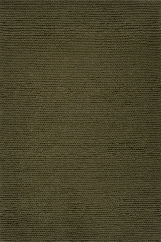 Isolated view of Green Runner Softest Knit Wool Rug, showcasing its design