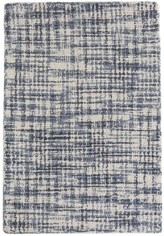 Olio Hand Hooked Wool Rug | Blue
