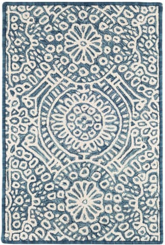 Temple Hand Micro Hooked Wool Custom Rug | Ink