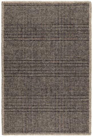 Checkers Woven Wool Custom Rug | Shale