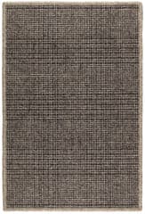 Checkers Woven Wool Custom Rug | Shale