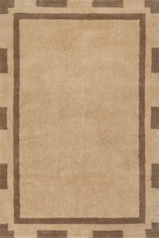 Orlina Bordered Rug | Brown