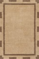 Orlina Bordered Rug | Brown