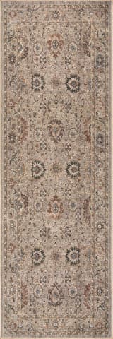 Isolated view of Tapue Runner Averina Traditional Bordered Washable Rug, showcasing its design