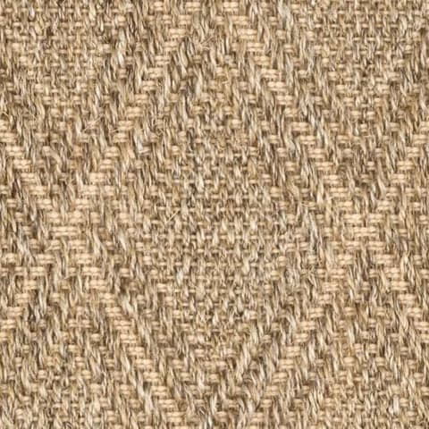Diamond Woven Sisal Rug Swatch | Natural
