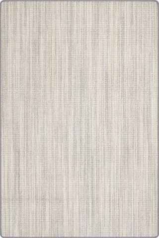 Isolated view of Warm Ivory Rectangle Meadowlark Looped Custom Rug, showcasing its design