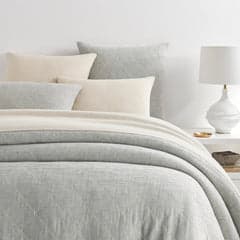 Tilden Matelasse Coverlet | Natural/Grey