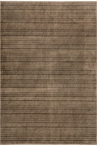 Isolated view of Brown Rectangle Lylah Solid Fringed Rug, showcasing its design