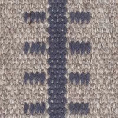 Tailor Stripe Woven Wool Custom With Attached Rug Pad Rug Swatch | Navy