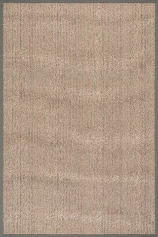Isolated view of Brown Rectangle Patricia Jute and Wool Rug, showcasing its design