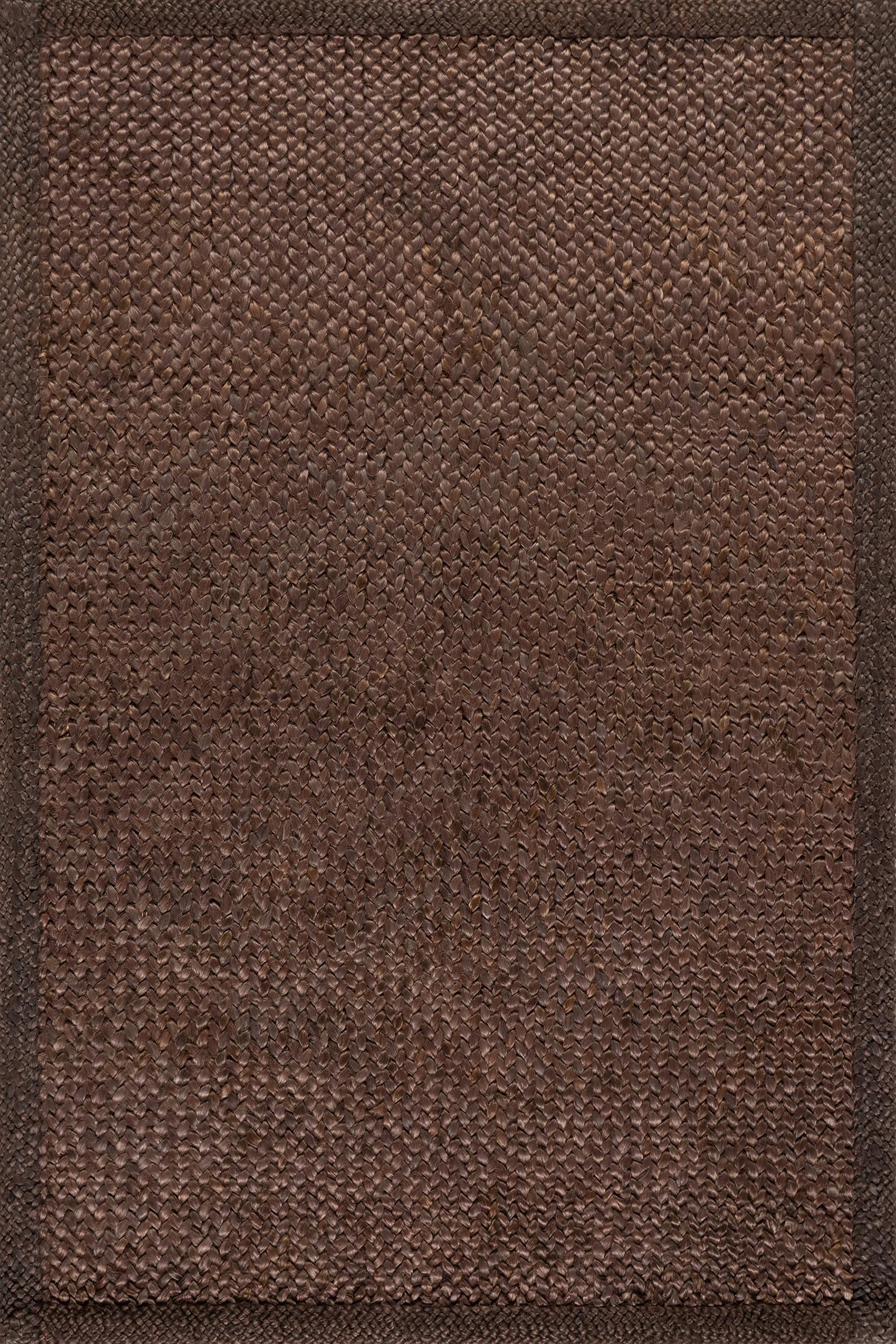 Thale Textured Handmade Jute Rug | Chocolate Brown – Rugs USA