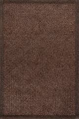 Thale Textured Handmade Jute Rug | Chocolate Brown