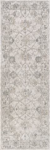 Isolated view of Beige Runner Maleah Vintage Rug, showcasing its design