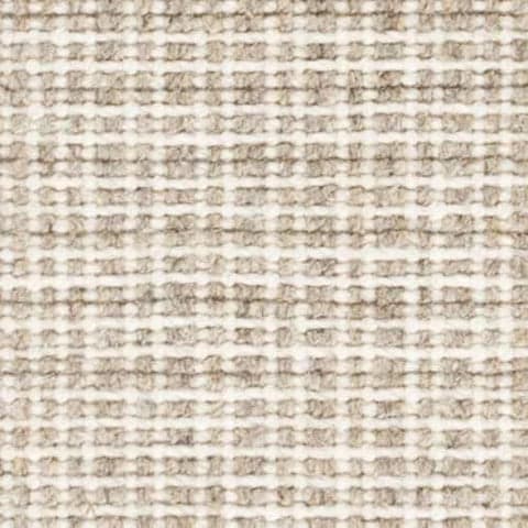 Checkers Woven Wool Custom Rug Swatch | Natural