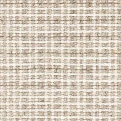 Checkers Woven Wool Custom With Attached Rug Pad Rug Swatch | Natural