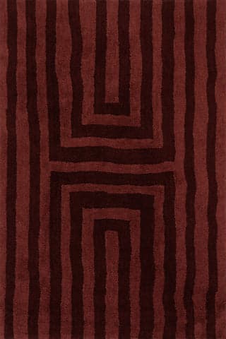 Shevina Handmade Washable Wool Rug | Burgundy
