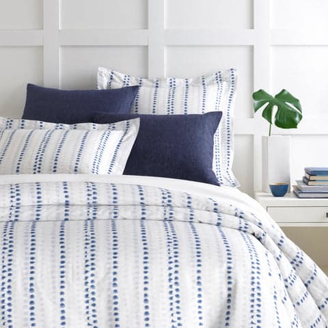 Ink Dots Duvet Cover | Blue