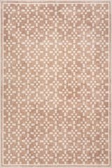 Isolated view of Natural Rectangle Innex Bohemian Washable Rug, showcasing its design