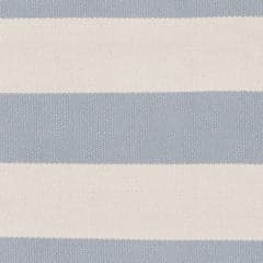 Banks Stripe Handwoven Indoor/Outdoor Rug Swatch | Swedish Blue