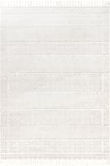 Isolated view of Beige Rectangle Christin Crosshatch Rug, showcasing its design