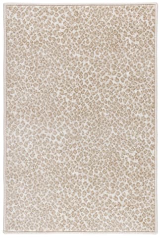 Cheetah Woven Performance Custom Rug | Beige