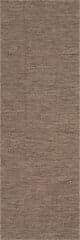 Isolated view of Brown Runner Noore Modern Trellis Indoor/Outdoor Rug, showcasing its design