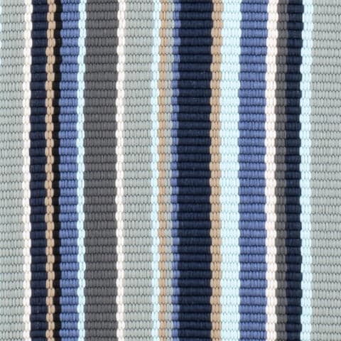 Westbrook Stripe Handwoven Indoor/Outdoor Rug Swatch | Blue