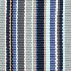 Westbrook Stripe Handwoven Indoor/Outdoor Rug Swatch | Blue