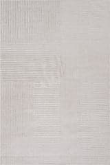 Isolated view of Brown Rectangle Vitalina Trellis Rug, showcasing its design