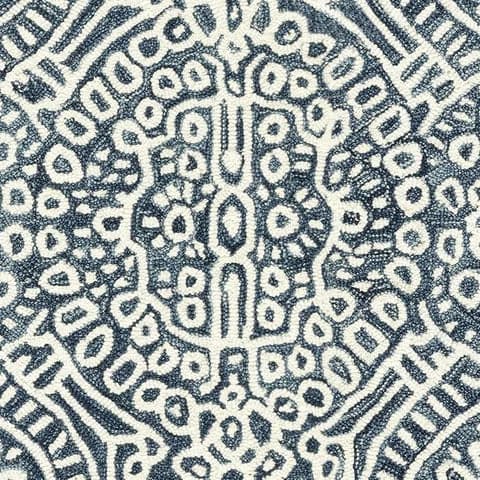 Temple Machine Washable Rug Swatch | Ink