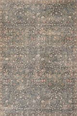 Isolated view of Green Rectangle Indray Traditional Floral and Paisley Rug, showcasing its design