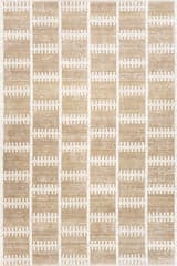 Isolated view of Beige Rectangle Laurelia Modern Geometric Rug, showcasing its design