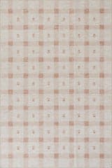 Gingham Machine Washable Rug | Blush