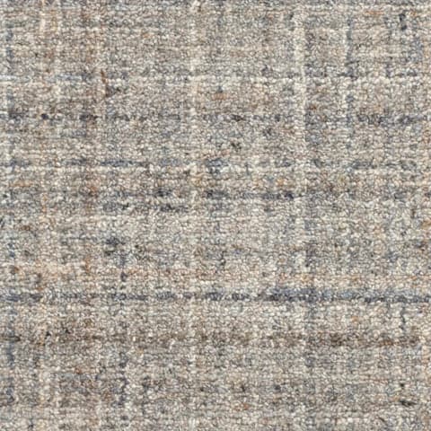 Harris Hand Micro Hooked Wool Rug Swatch | Blue/Brown