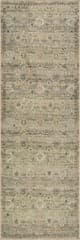 Isolated view of Green Runner Veloura Traditional Bordered Washable Rug, showcasing its design