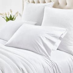 Dottie Embroidered Pillowcases | White