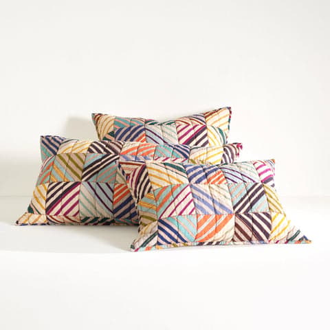 Potter Linen Quilted Sham | Multi