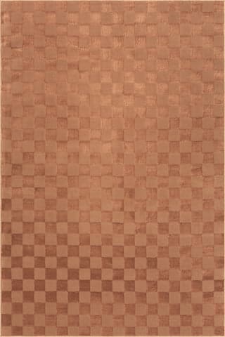 Isolated view of Rose Rectangle Cape May Plush Textured Washable Rug, showcasing its design