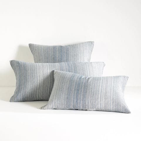 Sterling Stripe Linen Sham | Blue