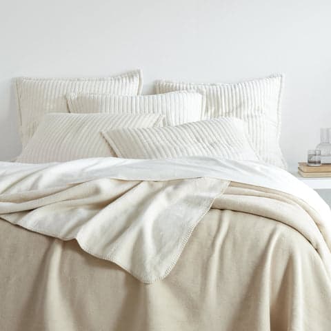 Faro Fleece Blanket | Natural