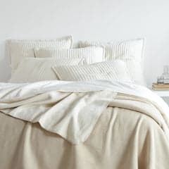 Faro Fleece Blanket | Natural
