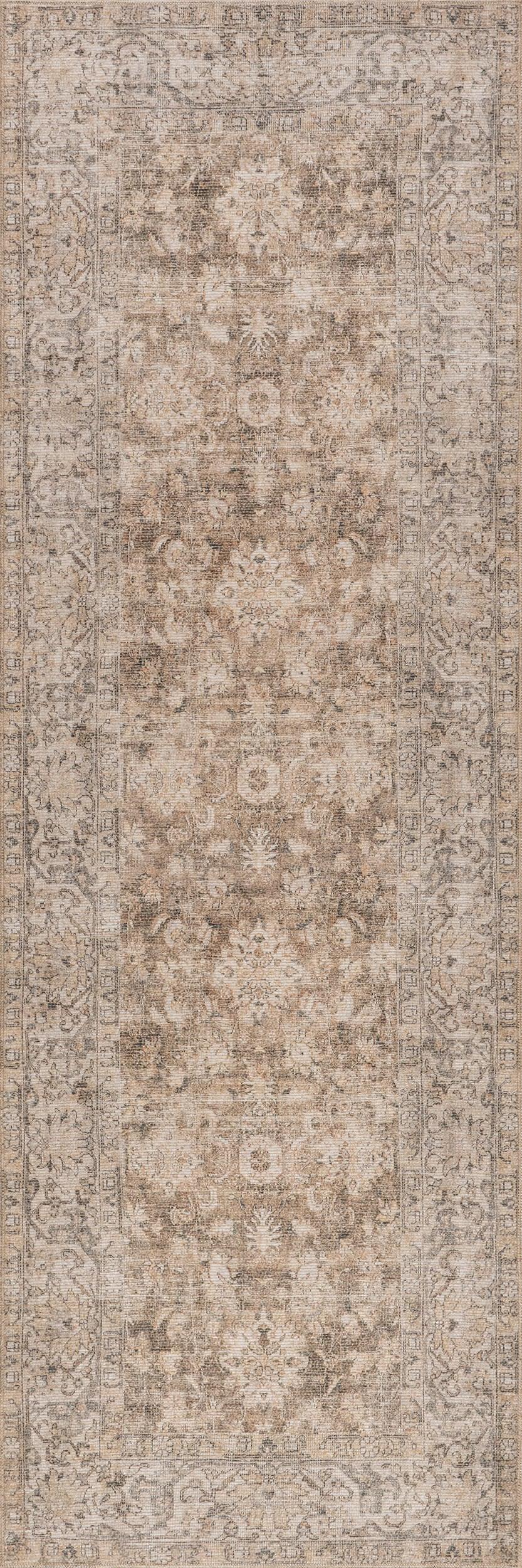 Westfield Antiqued Jute-Blend Rug | Brown | Runner 2'8"x8