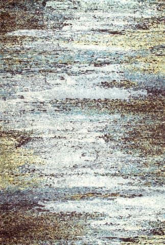 Isolated view of Multicolor Rectangle Murky Morning Mystique Rug, showcasing its design