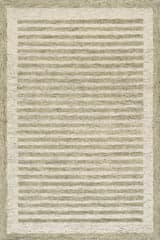 Isolated view of Sage Green Rectangle Caly Modern Bordered Wool Rug, showcasing its design