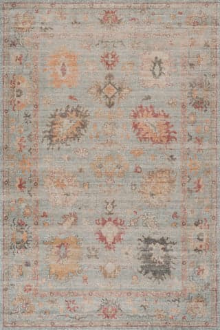 Isolated view of Multicolor Rectangle Eira Hand Loomed Wool Rug, showcasing its design