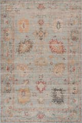 Isolated view of Multicolor Rectangle Eira Hand Loomed Wool Rug, showcasing its design